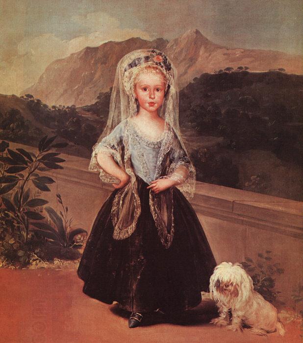 Francisco de Goya Portrait of Maria Teresa de Borbon y Vallabriga China oil painting art